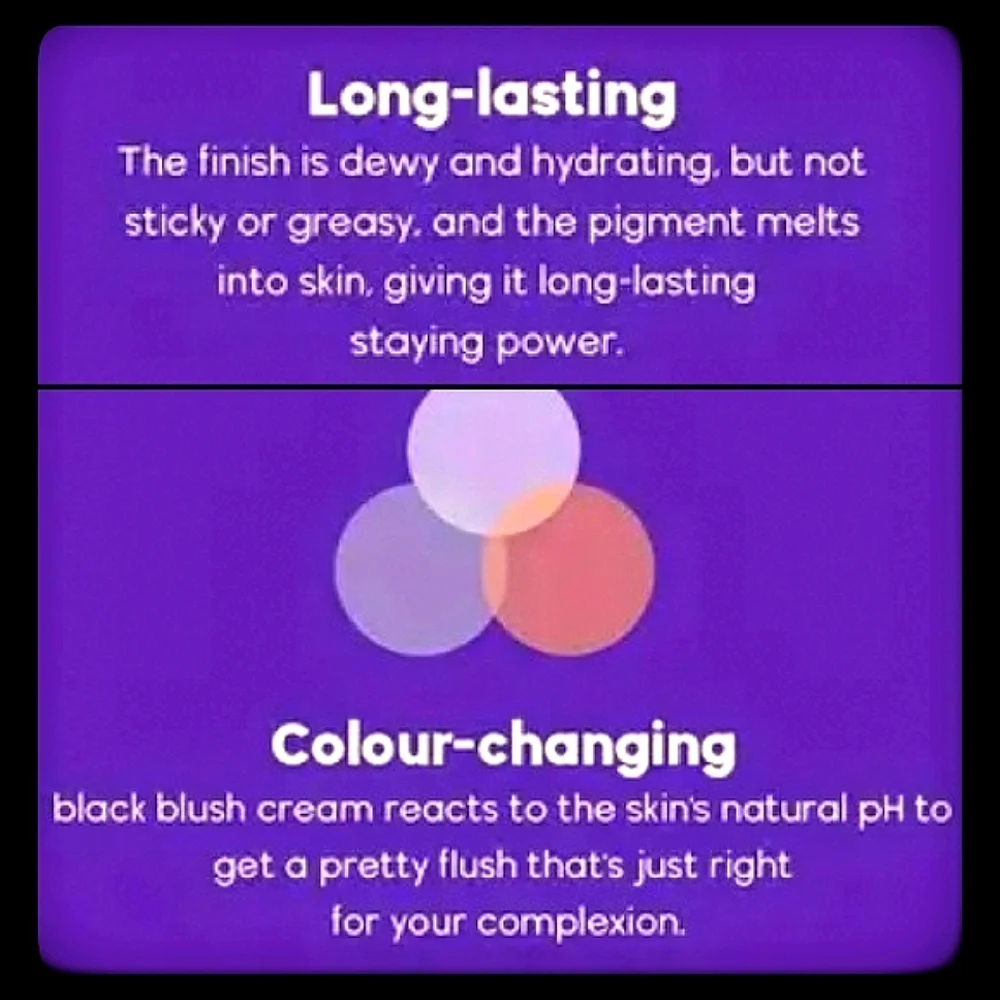 🆕️PH BLACK BLUSH🌹COLOR CHANGING WITH PH TECHNOLOGY TRANSFORMS TO PINK OR BERRY